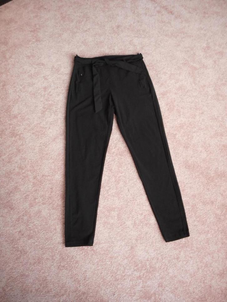 Leuke zwarte travelstof broek Studio Anneloes maat XL 42, Kleding | Dames, Broeken en Pantalons, Zo goed als nieuw, Maat 42/44 (L)