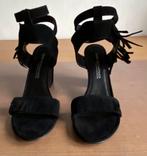 Zwarte hakken met franjes - Kennel & Schmenger, Zwart, Nieuw, Ophalen of Verzenden, Schoenen met hoge hakken