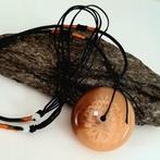 Traditionele Chinese koordketting met Camelkleurige Donut, Ophalen, Nieuw, Overige materialen, Verstelbaar