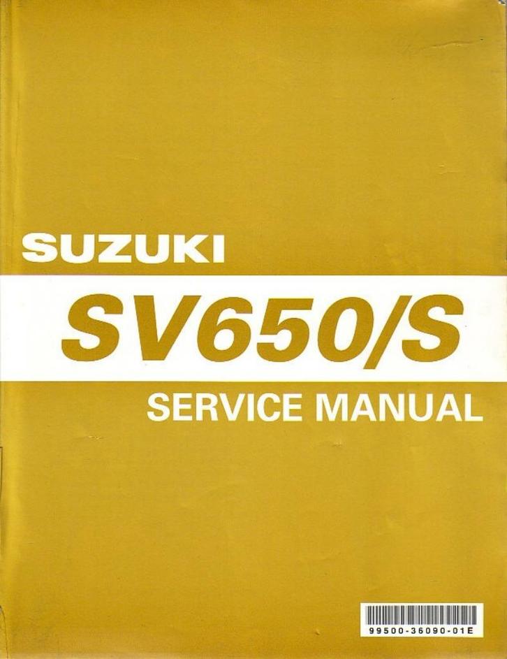 Suzuki SV650 en SV650 S Service manual (4622z), Motoren, Handleidingen en Instructieboekjes, Suzuki, Verzenden