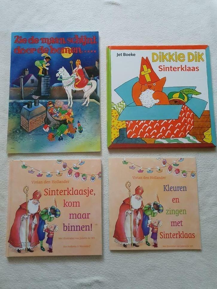 Sinterklaas boekjes 4 stuks, w.o. Dikkie Dik Jet Boeke, Diversen, Sinterklaas, Zo goed als nieuw, Ophalen of Verzenden