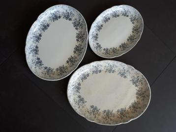 Ladas Bleu serveerschalen, drie stuks   beschikbaar voor biedingen