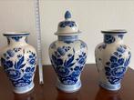 Delfts blauwe vazen, setje van 3 stuks, Antiek en Kunst, Ophalen