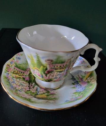 Royal Albert “Country Gardens” – Bone China kop en schotel  beschikbaar voor biedingen