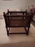 Antiek Houten Poppenwiegje met Rotan, Ophalen