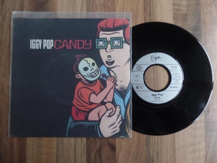 single  Iggy Pop - Candy, Cd's en Dvd's, Vinyl Singles, Gebruikt, Single, Rock en Metal, 7 inch, Ophalen of Verzenden