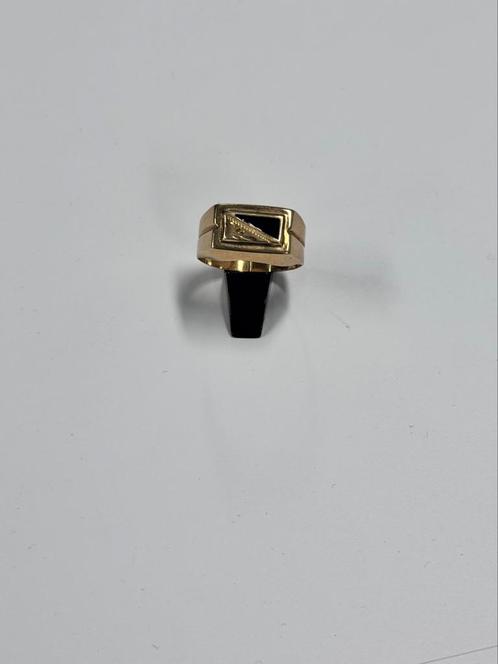 Zegel, Sieraden, Tassen en Uiterlijk, Ringen, Zo goed als nieuw, Heer, 20 of groter, Goud, Goud, Met edelsteen, Ophalen of Verzenden