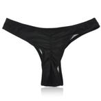 scrunch ribbel stringbroekje zwart 38 (XL) 3 Pak, Verzenden, Nieuw, Zwart, Bikini