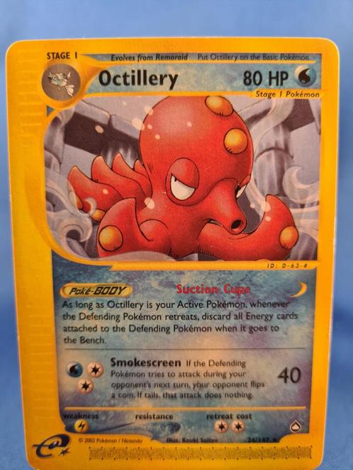 Octillery 26/147 - Aquapolis, Hobby en Vrije tijd, Verzamelkaartspellen | Pokémon, Gebruikt, Losse kaart, Verzenden