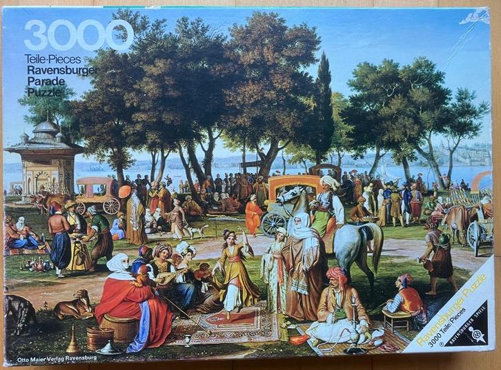 Legpuzzel Ravensburger  "Oosters volksfeest", 3000 stukjes, Hobby en Vrije tijd, Denksport en Puzzels, Gebruikt, Legpuzzel, Meer dan 1500 stukjes