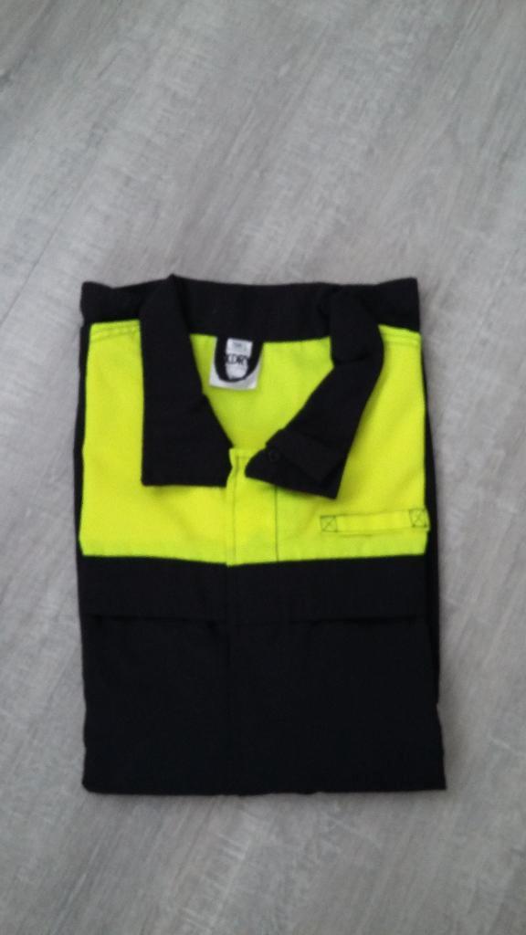 WERKJAS en BROEK GEEL/ZWART 3XDry + reflectie MAAT 56, Tuin en Terras, Werkkleding, Nieuw, Heren, Jas, Ophalen of Verzenden