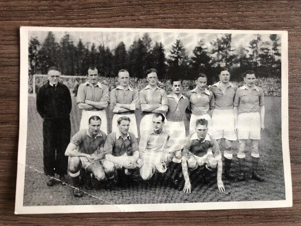 Plaatje Enschedese Boys elftal voetbal 1949/1950  0, Ophalen of Verzenden, Gebruikt, Overige binnenlandse clubs, Poster, Plaatje of Sticker