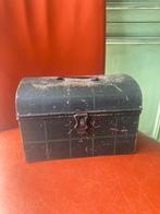 Antieke blikken lunchbox, Huis en Inrichting, Woonaccessoires | Kisten, Gebruikt, Ophalen of Verzenden