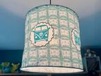 Retro design lamp, opgestikte VW buajes autobusjes van vilt, Gebruikt, Overige kleuren, Rond, Ophalen of Verzenden