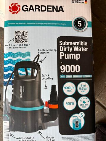 Gardena vuiwaterpomp 9000 beschikbaar voor biedingen