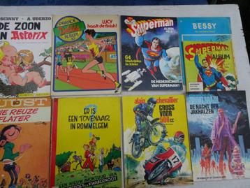 9 diverse stripboeken o.a. Asterix, Bruno Brazil. beschikbaar voor biedingen
