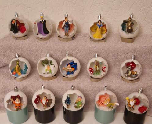 15x kerstballen van disney sneeuwwitje en de 7 dwergen, Diversen, Kerst, Ophalen of Verzenden