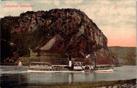 Duitsland, Salonboot Wilhelmina  1921(Bleskensgraaf), Verzamelen, Scheepvaart, Gebruikt, Kaart, Foto of Prent, Motorboot, Verzenden