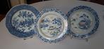 Chinees porselein Drie bijzondere borden Qianlong 18de eeuw, Antiek en Kunst, Antiek | Servies los, Ophalen of Verzenden