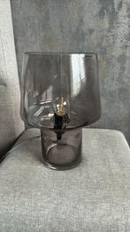Rookglas lamp Riverdale, Huis en Inrichting, Lampen | Tafellampen, Minder dan 50 cm, Glas, Zo goed als nieuw, Ophalen