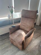 Sta op stoel fauteuil elektrisch, Huis en Inrichting, Fauteuils, Ophalen, Gebruikt, 75 tot 100 cm, Stof
