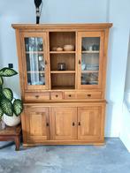 Massief Eikenhouten Servieskast met Lades, Ophalen, Gebruikt, 100 tot 150 cm, Eikenhout