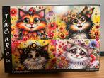 Jacarou Puzzel 1000 Stukjes - Katten, Ophalen of Verzenden, 500 t/m 1500 stukjes, Zo goed als nieuw, Legpuzzel