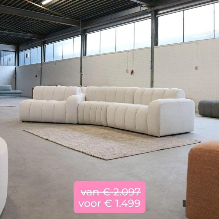 showroommodeluitverkoop 4x6 sofa – HOGE KORTINGEN 20-70%, Huis en Inrichting, Banken | Complete zithoeken, Zo goed als nieuw, Ophalen
