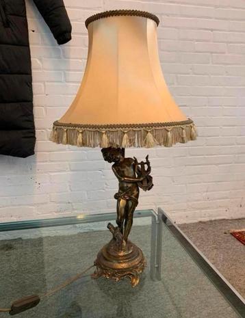 Lamp Auguste Moreau barok stijl brons messing tafellamp. beschikbaar voor biedingen