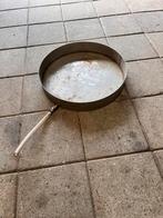 Ronde rvs lekbak diameter 50cm hoogte 8cm, Doe-het-zelf en Verbouw, Ophalen of Verzenden, Zo goed als nieuw