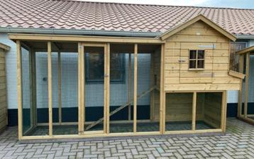 Hoog kippenhok met legnest kippenverblijf met legbak 🪺🥚 beschikbaar voor biedingen