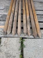 Ronde houten palen 6 x 150 cm, Doe-het-zelf en Verbouw, Hout en Planken, Gebruikt, Overige typen, 50 mm of meer, Ophalen