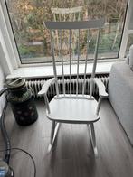 Witte schommelstoel, Huis en Inrichting, Stoelen, Ophalen, Gebruikt, Wit, Eén