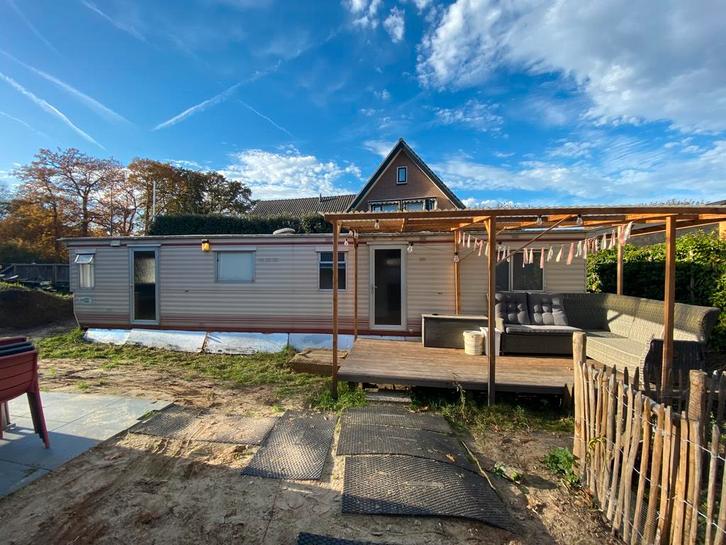 Stacaravan 3 slaapkamers 11x3,10 tijdelijke woonruimte, Caravans en Kamperen, Stacaravans, tot en met 6, Ophalen