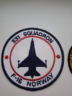 RNoAF  331 Squadron F-16 patch, Verzamelen, Luchtvaart en Vliegtuigspotten, Ophalen of Verzenden, Zo goed als nieuw, Patch, Badge of Embleem