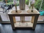 Robuust Sidetable White Wash, Huis en Inrichting, Tafels | Sidetables, Ophalen, 100 tot 150 cm, Overige houtsoorten, Robuust Steigerhout