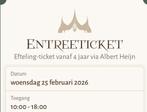 Aangeboden 1 kaartje Efteling 25 februari, Eén persoon, Ticket of Toegangskaart