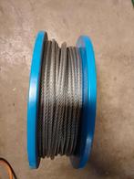 Staalkabel 4,0 mm 6 x 7+1 - 125 meter, Ophalen of Verzenden, Nieuw, IJzer