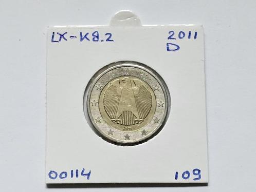 2-euromunt Duitsland (D) J 2011 Koers LX-K8.2, Postzegels en Munten, Munten | Europa | Euromunten, Losse munt, 2 euro, Duitsland