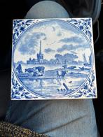 Delfts blauwe tegel, met koeien, Ophalen of Verzenden