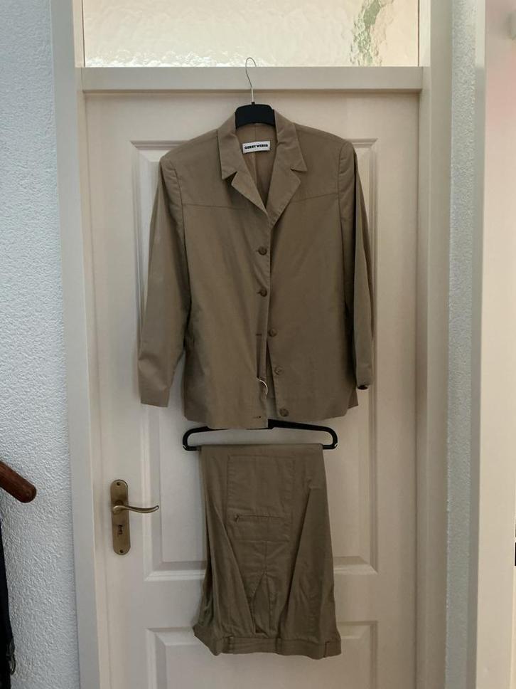 Gerry Weber Broekpak Maat 38/40, Kleding | Dames, Jasjes, Kostuums en Pakken, Zo goed als nieuw, Kostuum of Pak, Maat 38/40 (M)