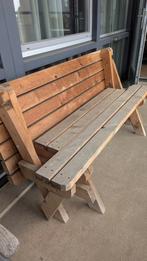 In en uitklapbare picknick bank/tafel, Ophalen, Zo goed als nieuw, Hout