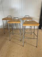 barkrukken, industrieel, 4 stuks, Ophalen, Gebruikt, Met voetsteun, 60 tot 90 cm