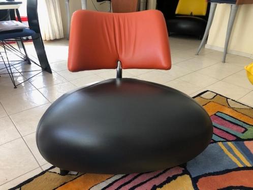 Pallone Leolux, Huis en Inrichting, Fauteuils, Zo goed als nieuw, Leer, Metaal, 50 tot 75 cm, 75 tot 100 cm, Ophalen
