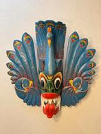 Houten, handgeschilderd masker uit Sri Lanka, Antiek en Kunst, Ophalen of Verzenden