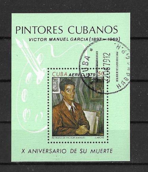 Cuba Michel blok 60 gestempeld, Postzegels en Munten, Postzegels | Amerika, Gestempeld, Midden-Amerika, Ophalen of Verzenden