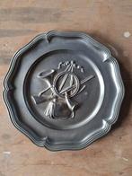 Tinnen wandbord, Hoorn en Jacht, Antiek en Kunst, Antiek | Tin, Ophalen