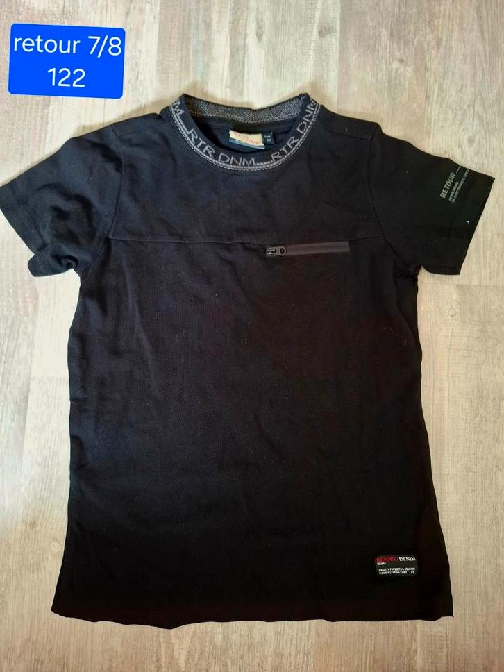 Retour t shirt maat 122, Kinderen en Baby's, Kinderkleding | Maat 122, Zo goed als nieuw, Meisje, Shirt of Longsleeve, Ophalen of Verzenden