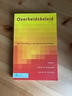 Overheidsbeleid - Beleidswetenschap, Ophalen of Verzenden, Gelezen, WO