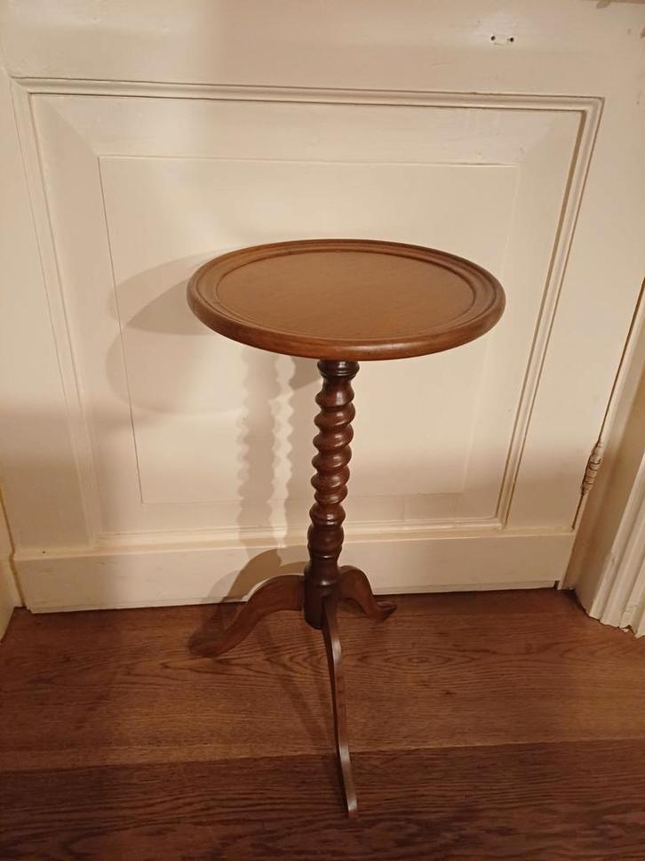 Vintage Engels Eiken Plantentafeltje, Antiek en Kunst, Antiek | Meubels | Tafels, Ophalen of Verzenden